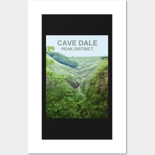 Cave Dale Castleton Derbyshire Peak District. Travel poster Posters and Art